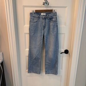 Classic Women's Blue Straight Leg Jeans